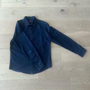 UNTUCKit Navy light Denim Button-Up Shirt